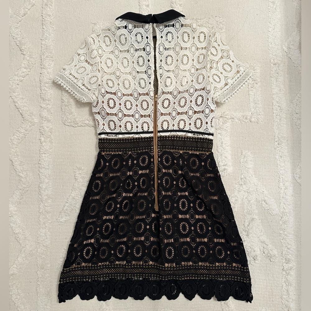SELF PORTRAIT: FELICIA LACE MIX DRESS - Picture 5 of 6